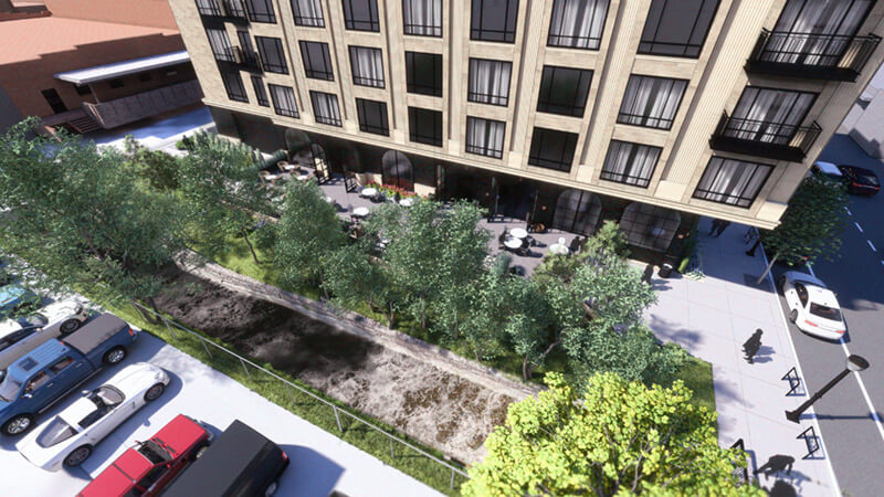 Mendenhall Hotel Rendering